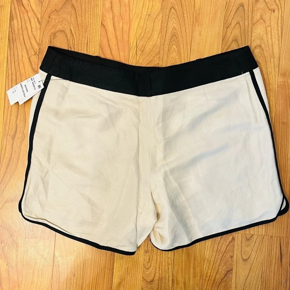 Mango Black and Cream Women's Shorts - Picture 3 of 4